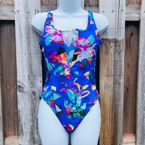 La Blanca || Floral One Piece Royal Blue